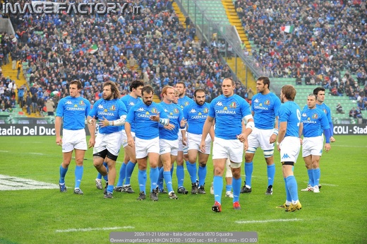 2009-11-21 Udine - Italia-Sud Africa 0670 Squadra